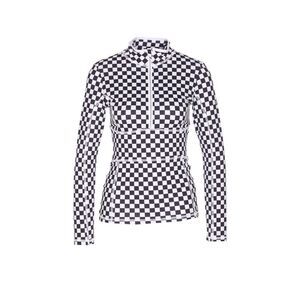 Jet Set Women Ginger Halfzip Check Longsleeves Top